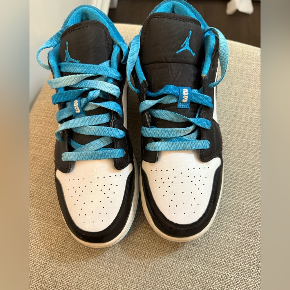 Jordan Black and Blue Sneakers